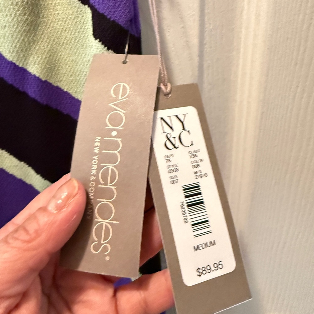 Eva Mendes New York & Company Dress - Purple and Green